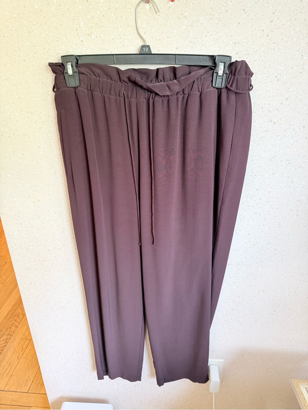 Eileen Fisher dusty rose elastic waist pants - Picture 4 of 5